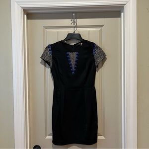 QUINN BLACK EMBELLISHED MINI DRESS BY FRANCESCA’S